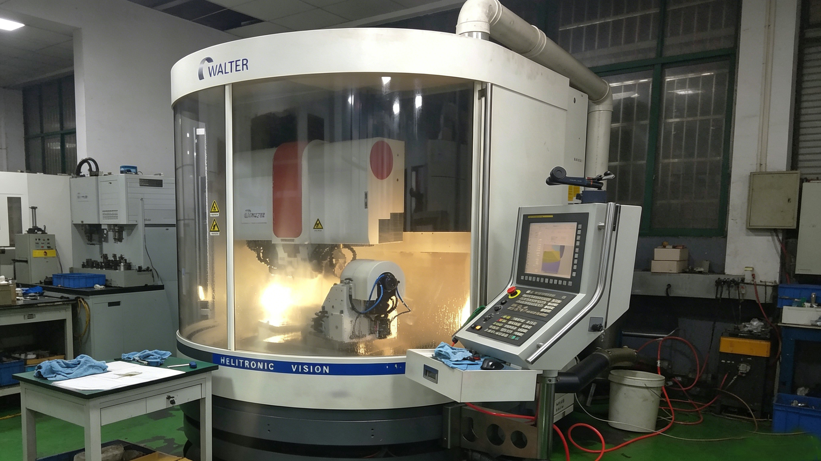 Walter Helitronic Vision 5-axis CNC tool grinding machine on the QT Tools grinding floor